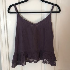 Purple spaghetti strap top